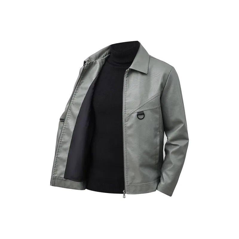 PIERRE CARDIN Leather Jacket Men's-1