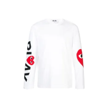Comme Des Garcons Play Red Big Heart L/S T shirt