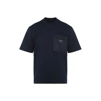 PRADA T-Shirts Men Navy Blue