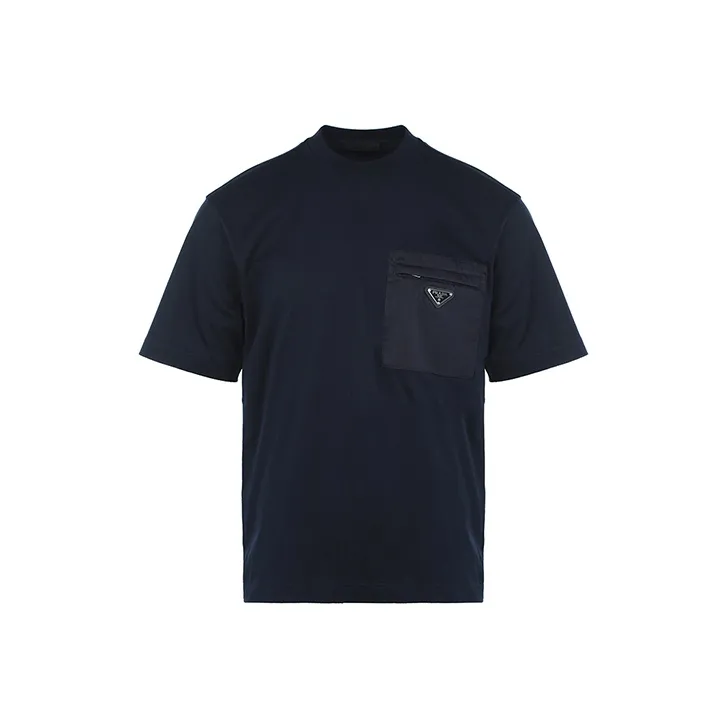 PRADA T-Shirts Men Navy Blue-0