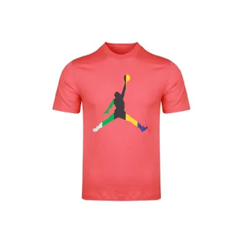 JORDAN DNA Jumpman T Shirts Men Coral Red