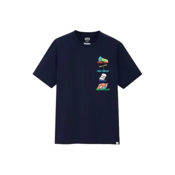 UNIQLO T Shirts Unisex Navy Blue
