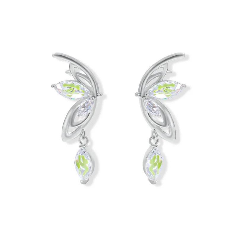 BING STUDIO 925 Silver Needles Stud Earrings Women's-0
