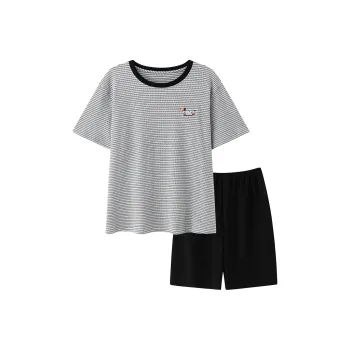 Gongdie Pajama Set Men's Light Gray
