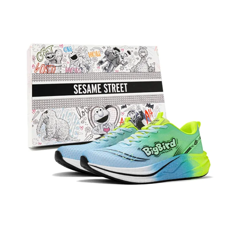 SESAME STREET Cushioned Anti Slip Wear Resistant Breathable Lightweight Low Top Casual Running Shoes Unisex-46