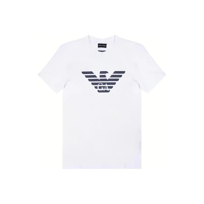 EMPORIO ARMANI Pima jersey T shirt With Logo Print-0