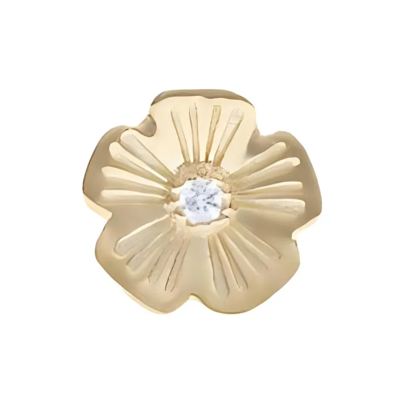 COACH 14K Gold Diamond Stud Earrings Women's Gold-0