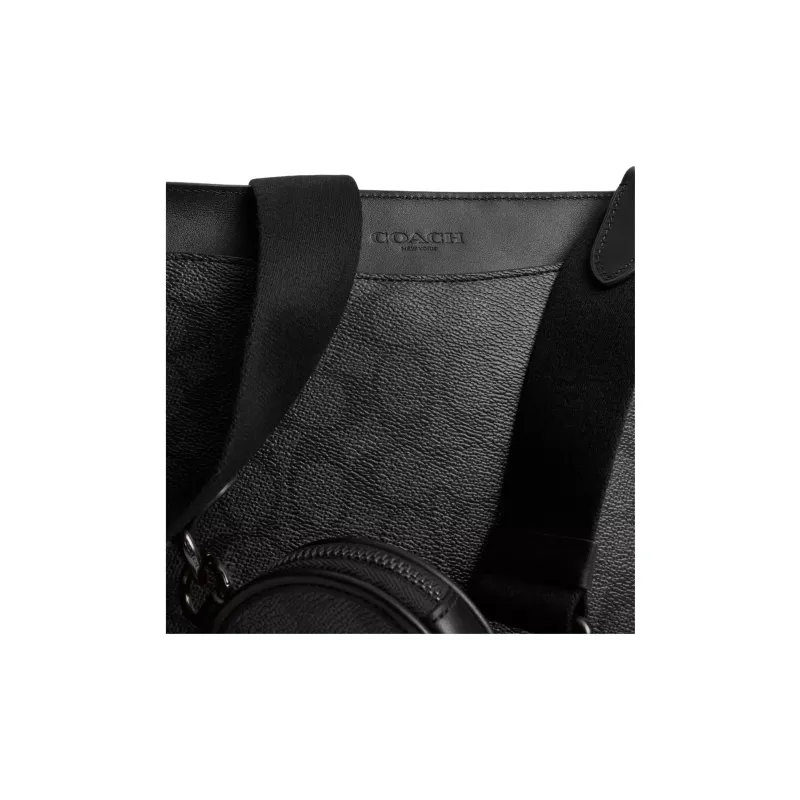 COACH Hitch Canvas Crossbody Bag, Shoulder Bag Medium Size Men's Charcoal-2