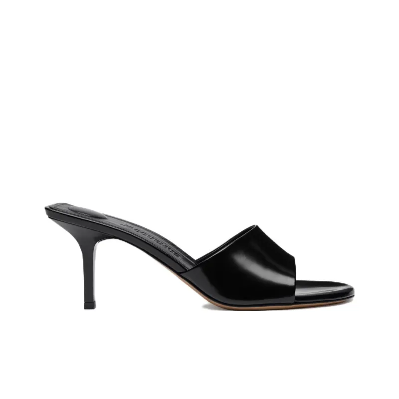 Jacquemus Slip Resistant Slide Slippers 7cm Women's Black-1