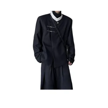 FONDLOOK Business Suit Coat Unisex Black