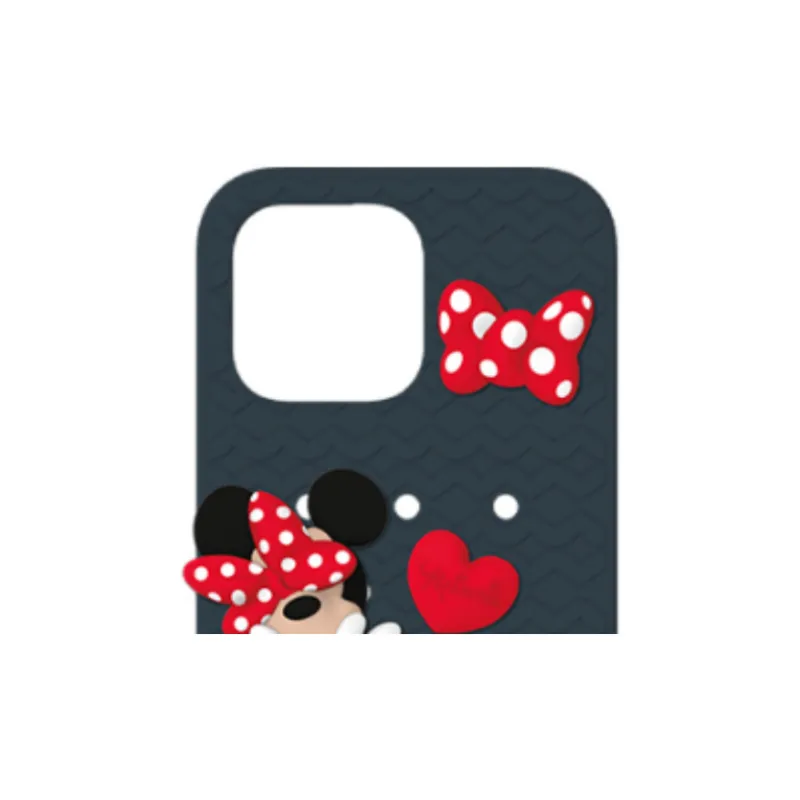 WONDERHOLE Silicone Material DIY Cave Phone Case Combo Set Minnie 01 Compatibility With IPhone 14/15/Pro/Max-1