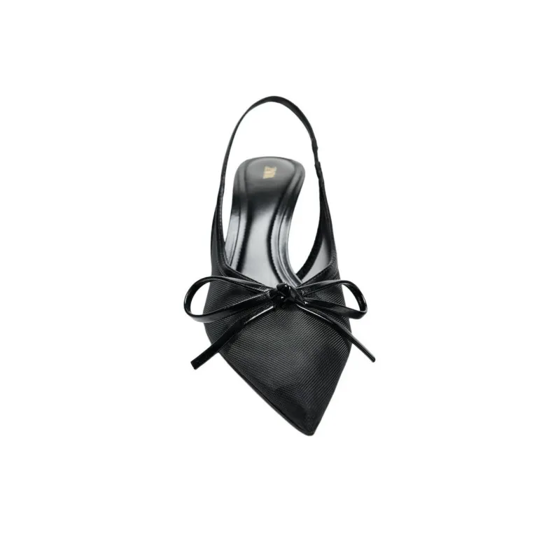ZARA Slim Heel High Heels 8.5cm Women's Black-3