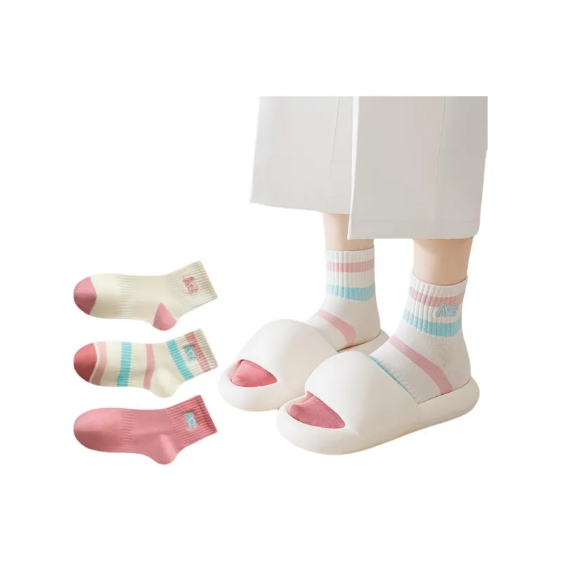 Temooues Ankle Socks Women's Combo Set-4