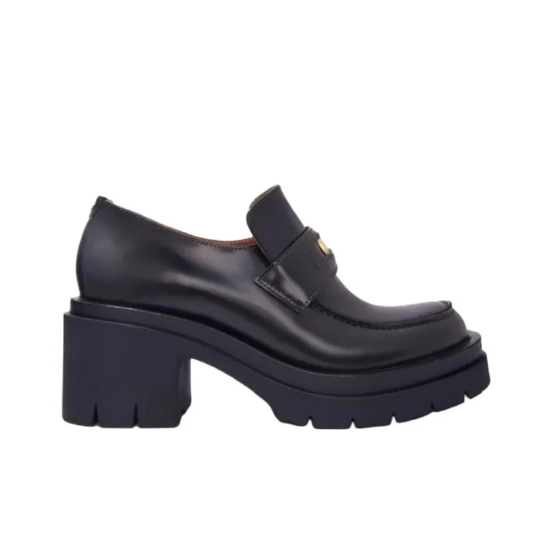 Maje Chunky Heel High Heels Women's Black-1