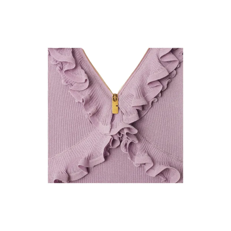 Burberry SS25 Sleeveless Dress Women's Purple-4