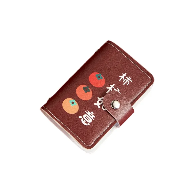 OUZIHUANG PU Card Holder Women's Multicolor-4