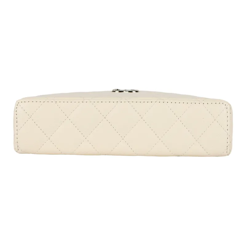 CHANEL Leather Shoulder Bag, Crossbody Bag, Handbag Women's Beige-3