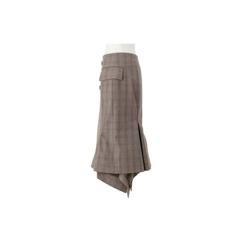 Sacai Casual Long Skirts Women's Brown-2
