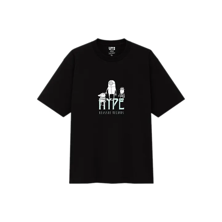 UNIQLO Straight T Shirt Men's Black-0