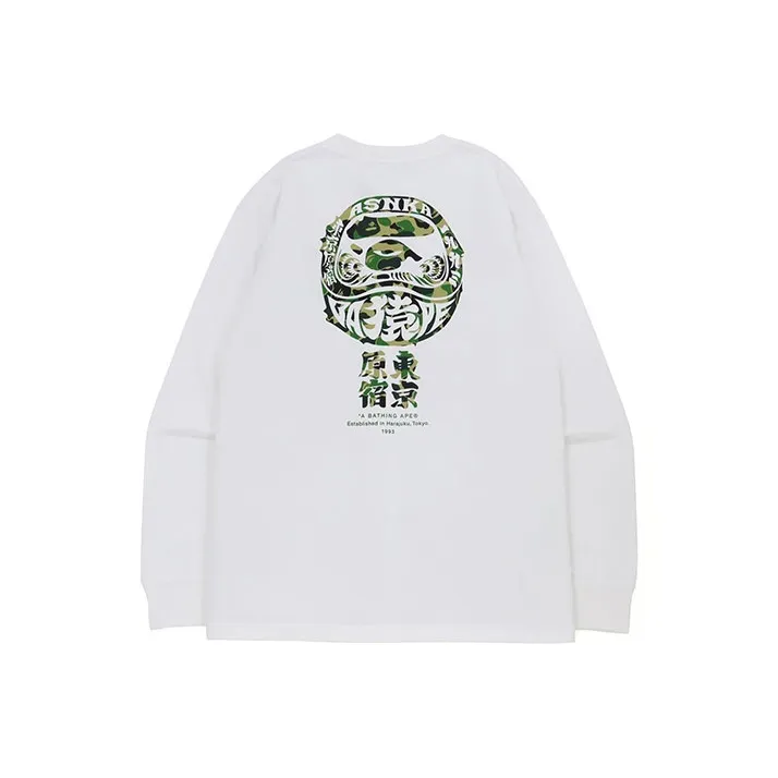 A BATHING APE Abc Camo Daruma Relaxed Fit L/S Tee-2