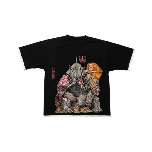 SANSHENGLIUBU DAZHAXIONG Straight T-Shirt Unisex