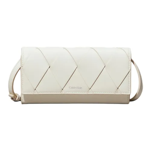 CALVIN KLEIN Artificial Leather con Shoulder Bag Regular Women's White