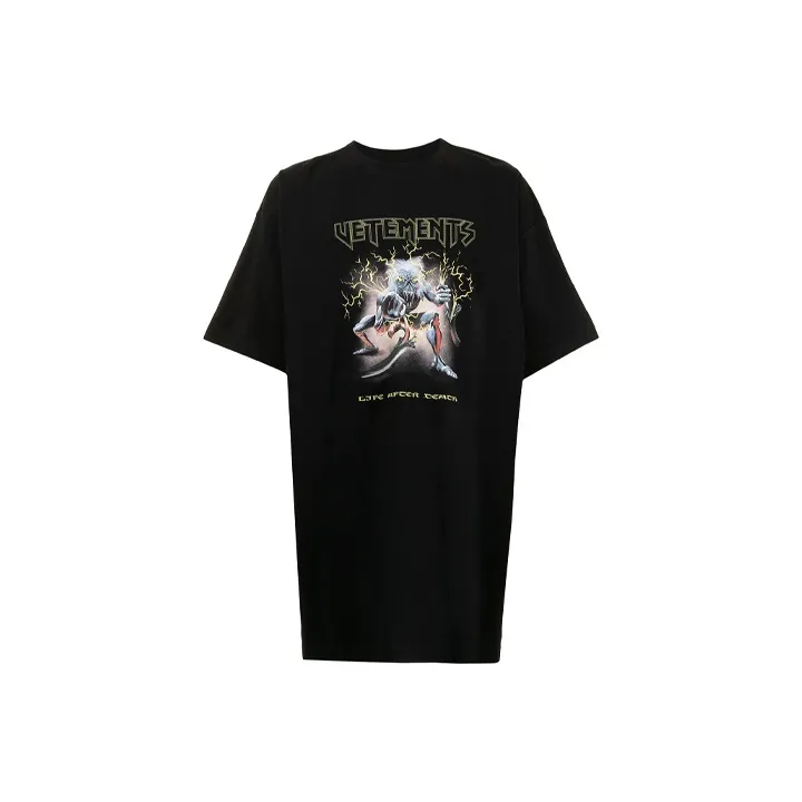 Vetements Electric Logo Heavy Metal T-Shirt-0