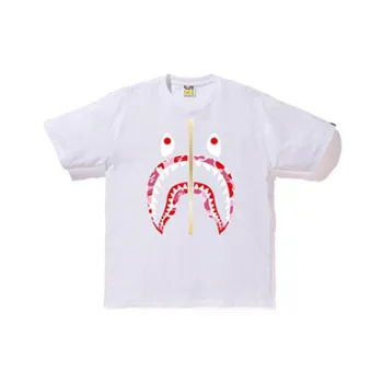 A BATHING APE Shark Series T Shirt Unisex White
