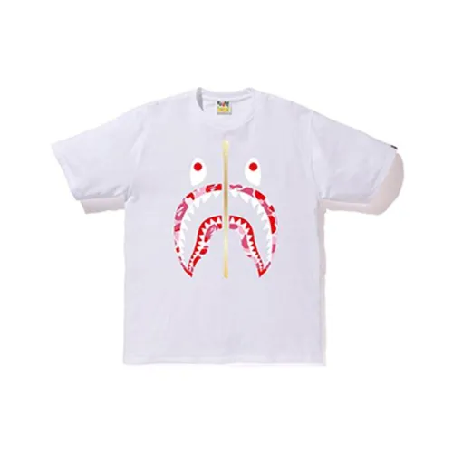A BATHING APE Shark Series T Shirt Unisex White