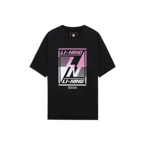 LiNing China Li Ning T Shirts Men Black