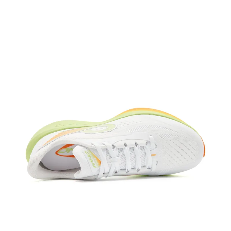 QIAODAN Strong Wind 3TR Running Shoes Men Low Top Jordan White Grapefruit Green-3