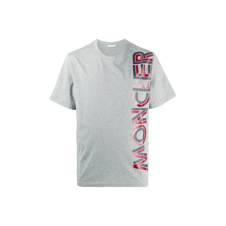 Moncler T Shirts Men Gray-0