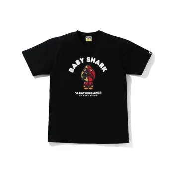 A BATHING APE Baby Milo Shark College Tee
