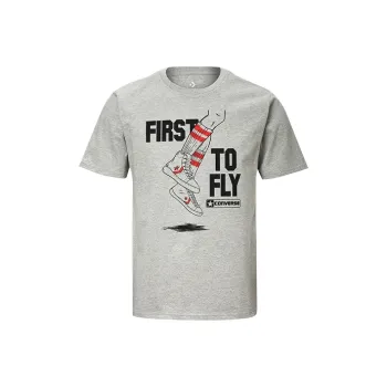Converse T Shirts Men Gray