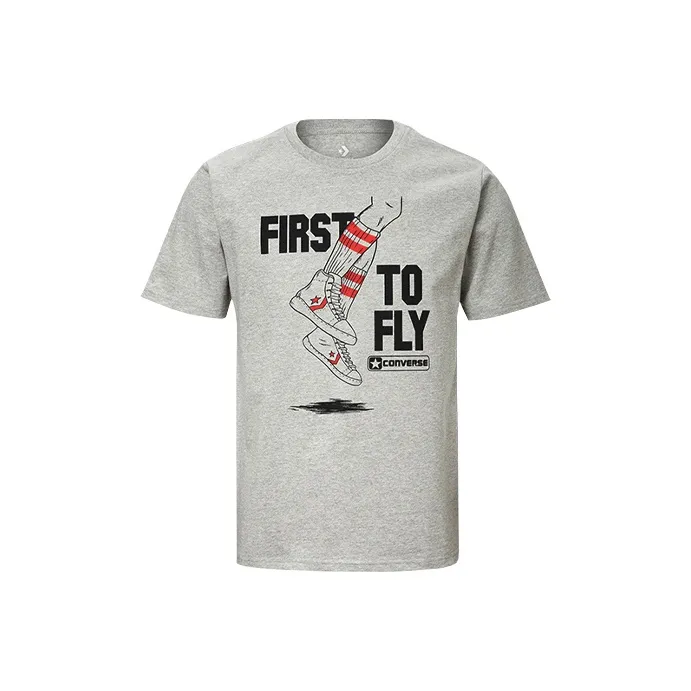 Converse T Shirts Men Gray-0