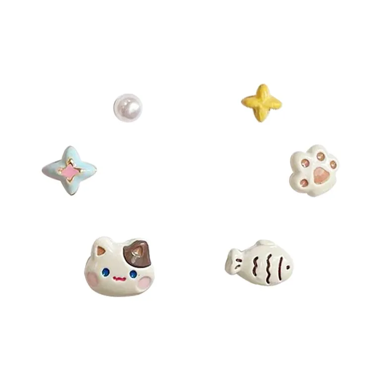 Shiban Alloy Stud Earrings Unisex-3