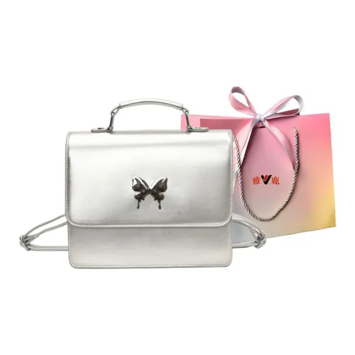 Yalu PU Backpack Handbag Regular Women's Black/Silver