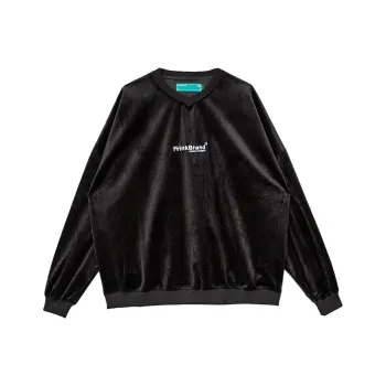 FRLMK V-Neck Loose Fit Regular Sweatshirt Unisex Black