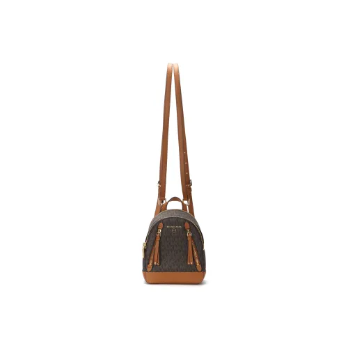 MICHAEL KORS MK Brooklyn Canvas Backpack Extra Small Women's Brown & Acorn