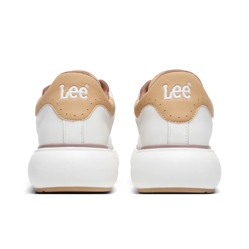 Lee Casual Comfortable White Sneakers Trendy Versatile Commute Low Top Skateboard Shoes Men's-3