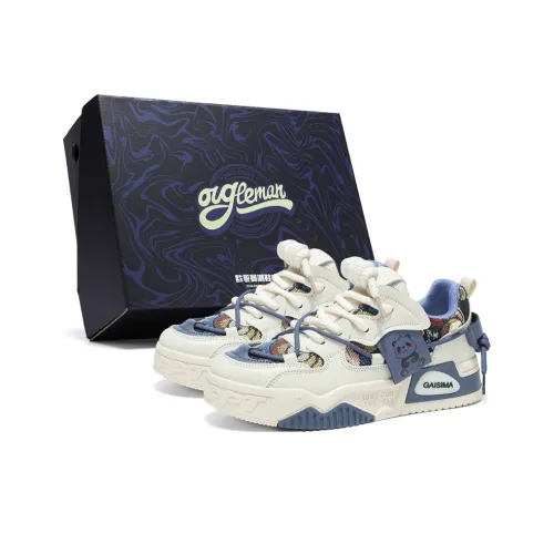 OUGLEMEN Slip Resistant Cushioning Impact Resistance Wear Resistant Low Top Skateboard Shoes Women's