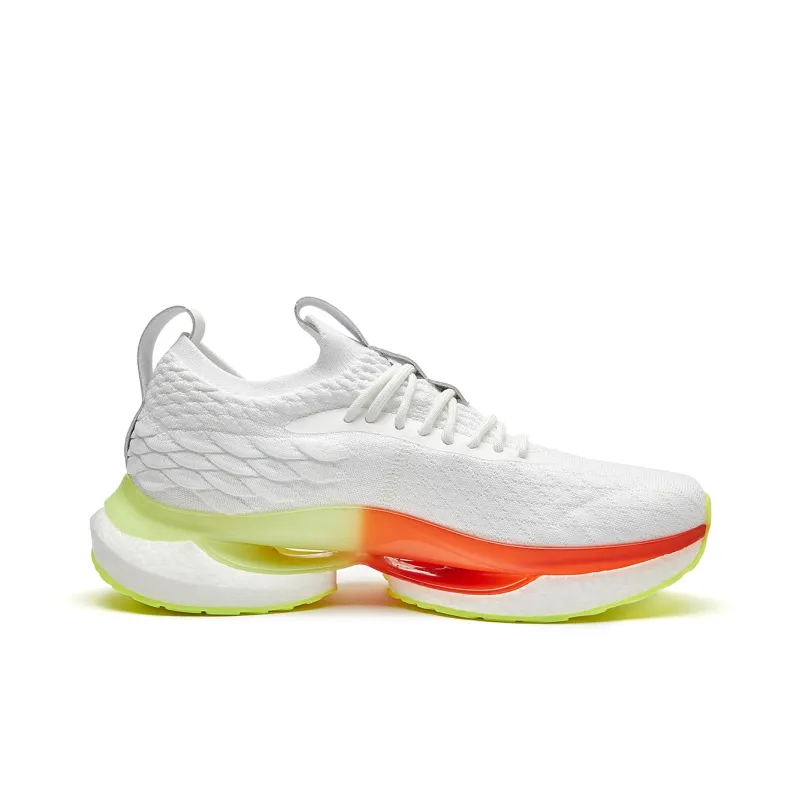 VOIT Slip Resistant, Breathable, Lightweight Low Top Marathon Running Shoes Unisex White-1