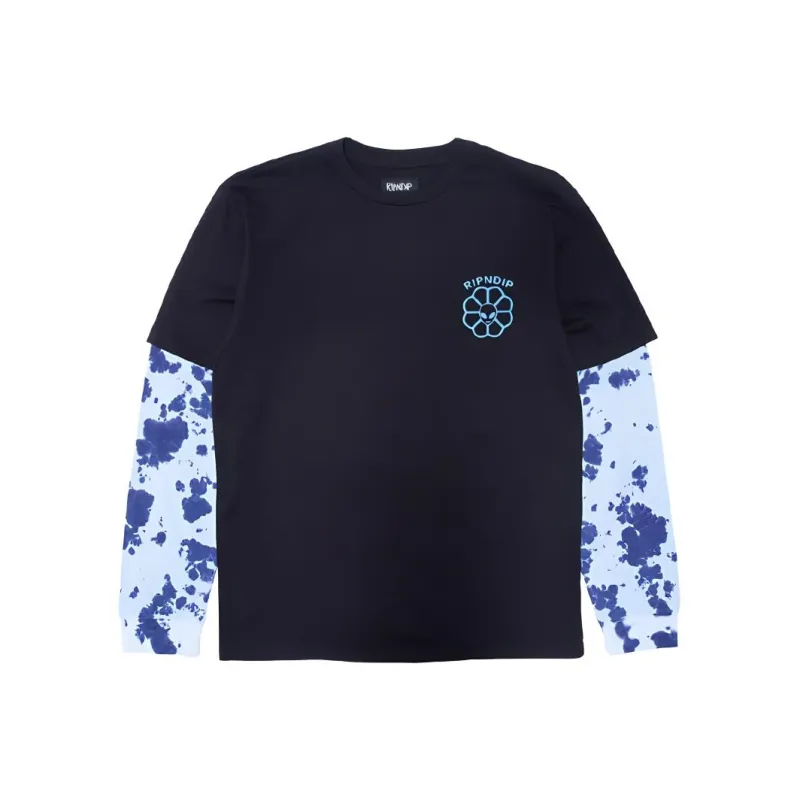 RIPNDIP Drop Shoulder Sleeve T-Shirt Men's Black & Blue-0