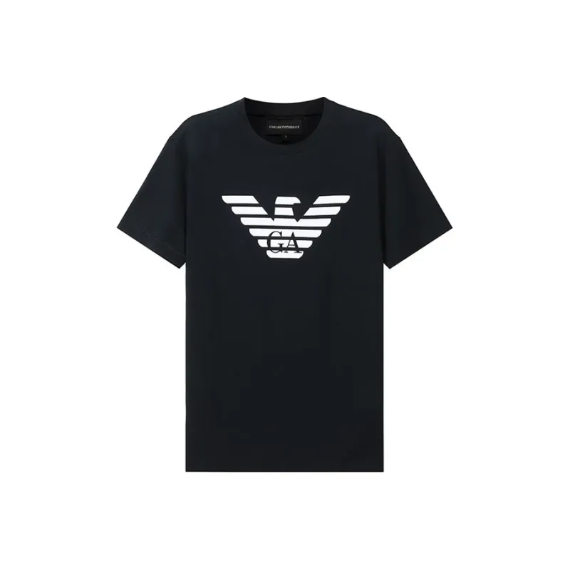 EMPORIO ARMANI Pima jersey T shirt With Logo Print-0