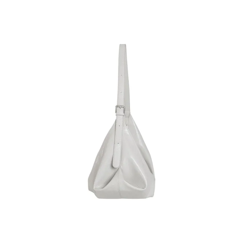 Kikawa Card Synthetic Leather Tote Bag, Shopping Bag, Handbag, Shoulder Bag Large Size Women's White-4