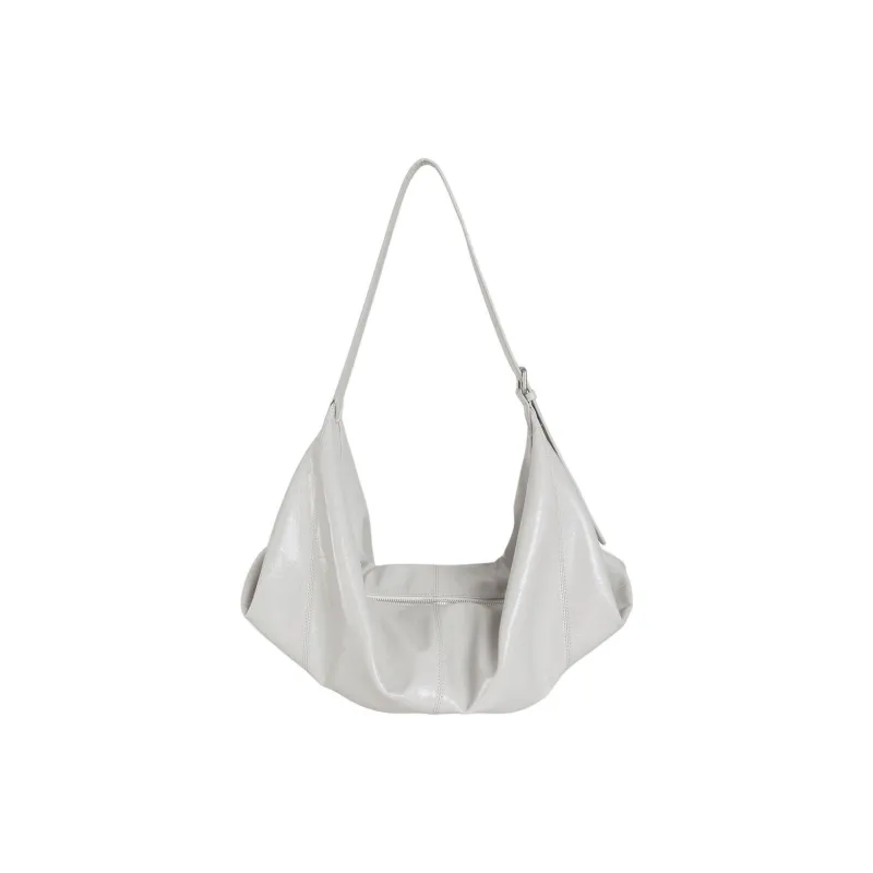 Kikawa Card Synthetic Leather Tote Bag, Shopping Bag, Handbag, Shoulder Bag Large Size Women's White-5