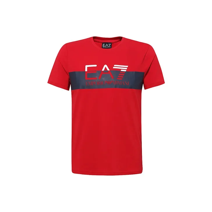 EMPORIO ARMANI T-Shirts Men Red-0