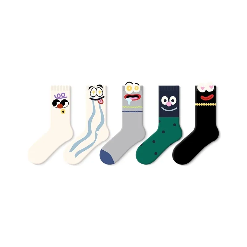 JKN Mid Calf Socks Women's 5 Pack-30