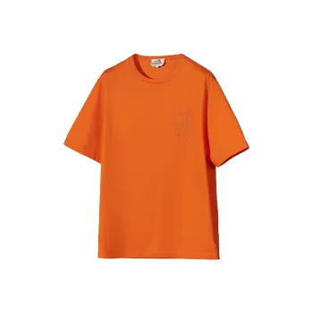 HERMES T-Shirts Men Orange
