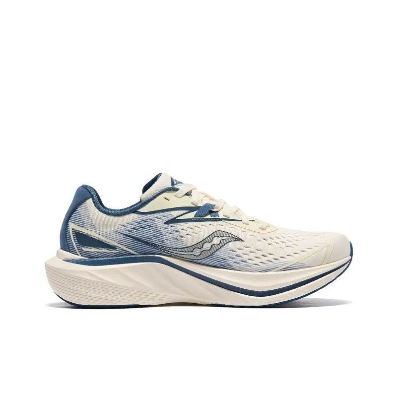 Saucony Slay 2 Anti Slip Wear Resistant Low Top Running Shoes Unisex Beige Blue-1